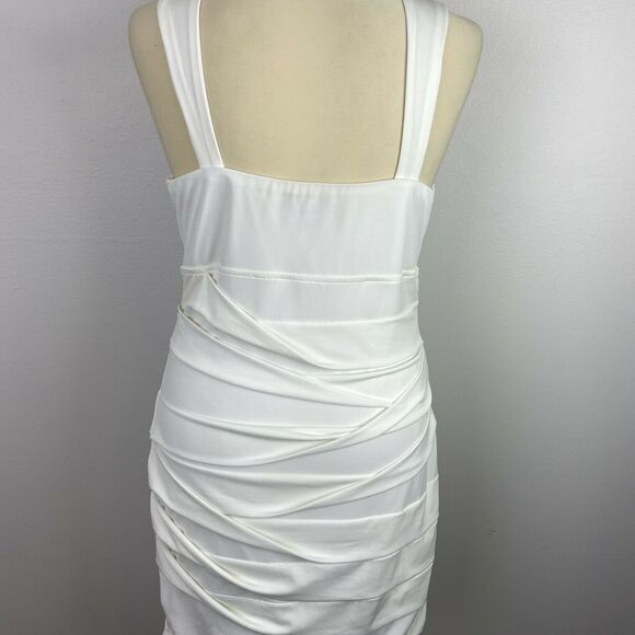 Jodi Kristopher Large White Beaded Shift Dress - Picture 10 of 13